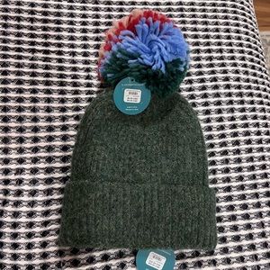 NWT Anthropologie “Pick A Pom” beanie with two poms